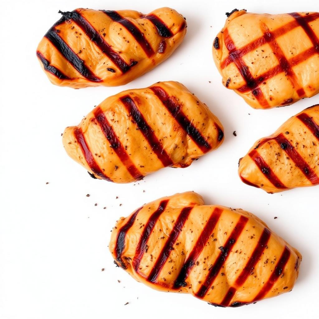 Grilled Sous Vide Chicken Breast Pieces