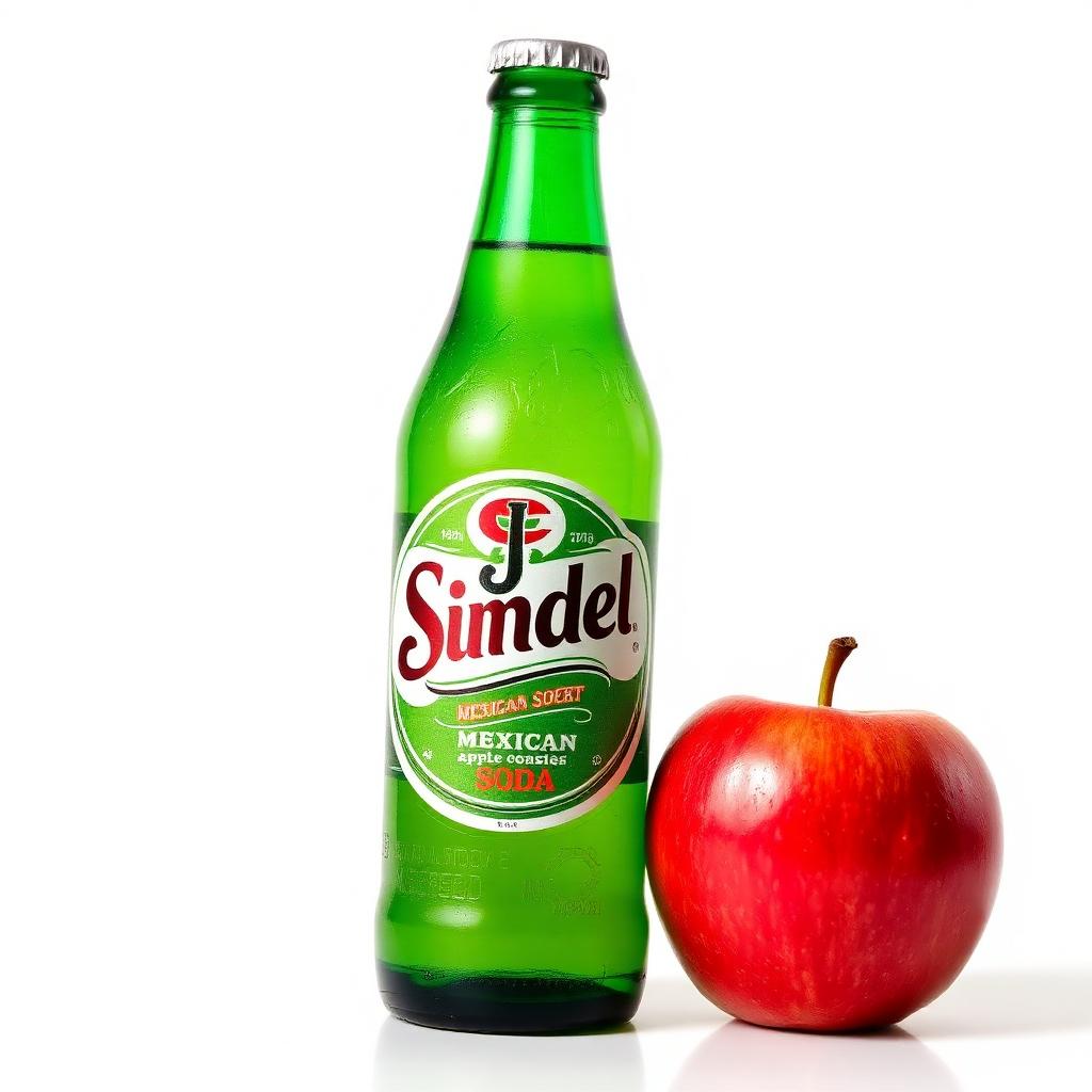 Sidral Mundet Apple Soda — Glass Bottle